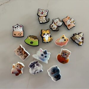 Cute Cat-Themed Clog Charms